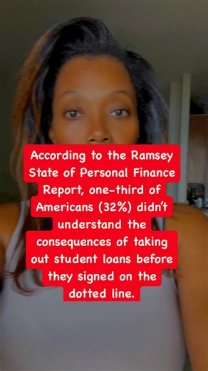 Did you know what you were commenting to when you signed that promissory notes? According to the Ramsey State of Personal Finance Report, one-third of Americans (32%) didn’t understand the consequences of taking out student loans before they signed on the dotted line. Follow me on Facebook, Instagram, and TikTok. #30daychallenge #househack #firsttimehomebuyers #home buying #1TimeHomebuyer #Homebuyer101 #HomebuyerSecrets #RealestateAgent #Homebuyertips #HomebuyerGuide #HomebuyerTiktok #realestate