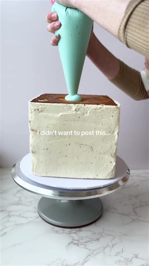 Square Tiffany Blue Box Cake: Embracing Baking Imperfections