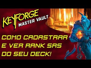 Como cadastrar e ver o Rank SAS do seu deck de Keyforge