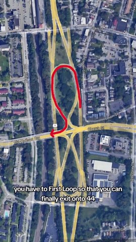 The Weirdest Interchange In America #geography