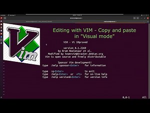 Editing with VIM - Copy and Paste in "Visual mode"