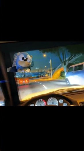 Classic sonic play gta 5 so that he could be in the car but went wrong