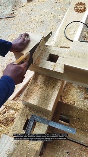 Americans Can’t Believe This Traditional Wood Joinery | Perfect Hand Saw Precision