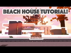Minecraft Tutorial: Modern Beach Mansion #3!!! [4K UHD]