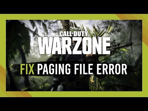 Fix Warzone Page File Error (Out of memory Error) | Multiple Solutions Full Guide