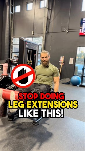 45K views · 418 reactions | ❌Stop doing leg extensions like this!!! ....