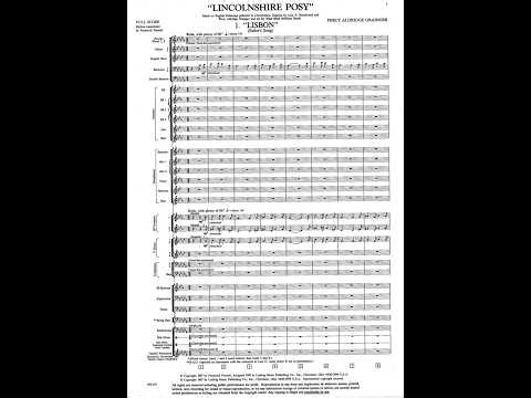 Percy Grainger - Lincolnshire Posy (Full Score by Frederick Fennell + Audio)