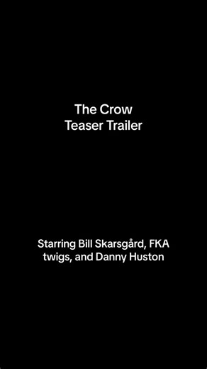 Official trailer for #TheCrow starring Bill Skarsgård, FKA twigs, and Danny Huston drops tomorrow 🐦‍⬛ #billskarsgard #fkatwigs #dannyhuston #movietok #filmtok