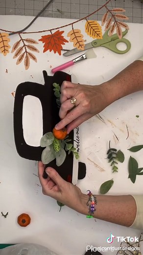 DIY Fall Dollar Tree Truck Craft Tutorial