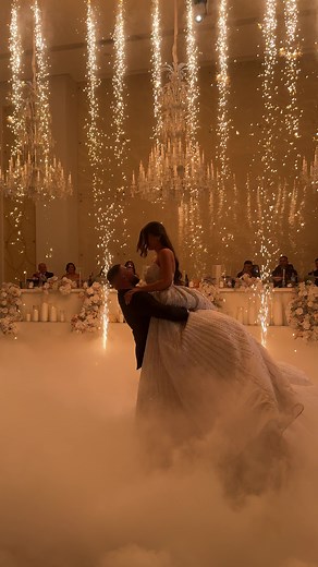 Magical Fireworks & CO2 Jets Wedding Moment in Sydney