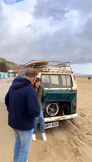 109K views · 473 reactions | Hamster-Powered Camper!  The Funniest Classic VW in Bournemouth | Vintage Van Magic Everyone always asks what powers this classic VW camper… well, meet Trevor the hamster — the hardest-working little guy in Bournemouth!  Watch as this quirky vintage van “engine” reveals its hilarious secret on the beach. A bit of British seaside humour, a touch of classic car nostalgia, and plenty of laughs! | Bournemouth Live | Facebook