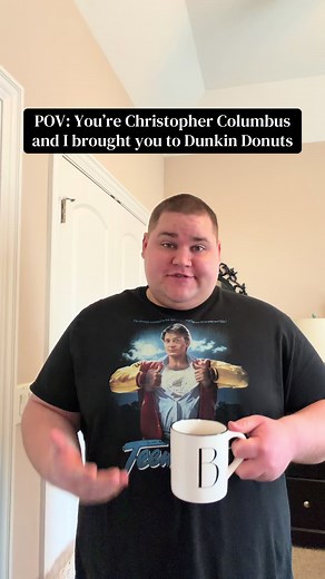 Christopher Columbus Tries Dunkin Donuts in Comedy Skit