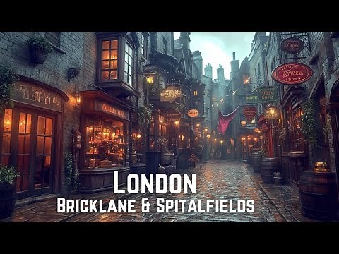 London Walk: Spitalfields Market & Brick Lane | London Walking Tour in 4K HDR 60FPS
