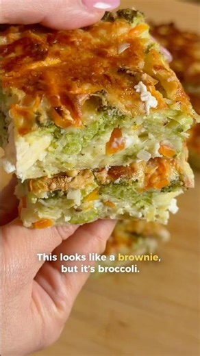 Broccoli fudgy veggie pie