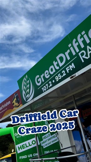 It’s the Driffield Car Craze on the Driffield Showground. Come along and check out all the awesome motors on display! 😃 | Great Driffield Radio