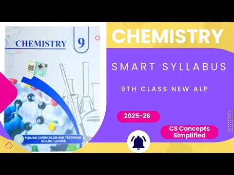 Chemistry Smart Syllabus for 9th class | Updated ALP for Chemistry 2025| Short Syllabus 2025 #9th