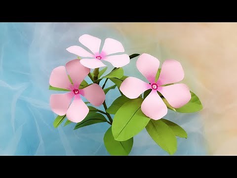 ABC TV | How To Make Periwinkle Paper Flower - Craft Tutorial