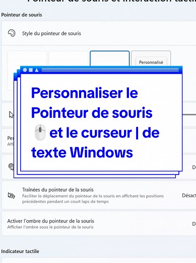 Personnaliser le Pointeur et le Curseur de Texte Windows