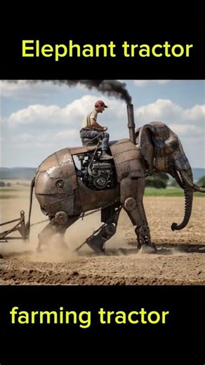 Elephant farming tractor #shorts #asmr
