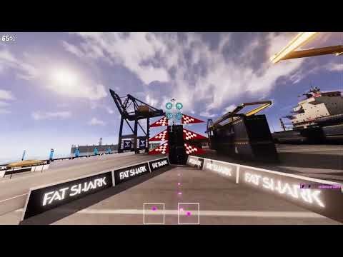 Velocidrone - Lap around the Ship Port