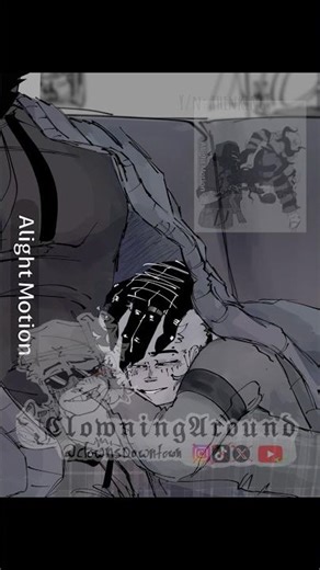 Void guy & Y/N💬 #animation #comic #originalcharacter #tweening #animation #digitalart #shortvideo