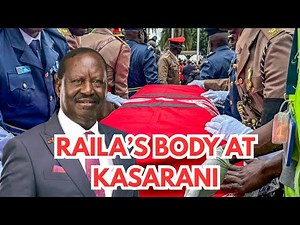 LIVE; RAILA ODINGA'S BODY AT KASARANI STADIUM FOR VIEWING