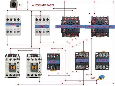 CONNECTION DH 48 J-A 11 DIGITAL COUNTER . FOR TWO MOTORS.
