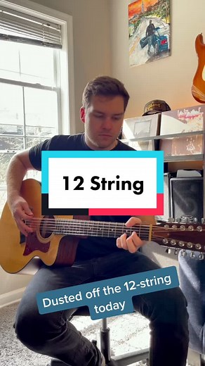 Wanted Dead or Alive on the 12-string #acousticguitar #guitartok #rockandroll #bonjovi #springcleaning