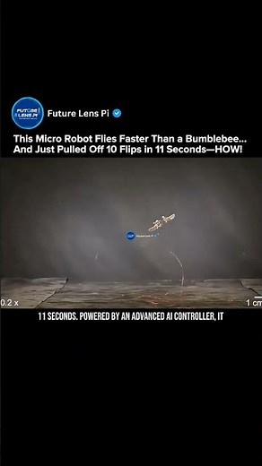 This Micro Robot Flies Faster Than a Bumblebee! 10 Flips in 11 Seconds Explained #robot #shorts