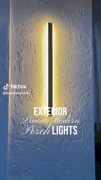 Porch linear Lights 💡 Modern | Outdoor | Waterproof Follow me on LTK 💕💁🏻‍♀️ #ltkunder100 #ltkhome #amazonhome #homeimprovement