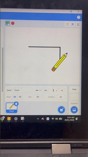 Make a rectangle on Scratch | Scratch for beginners 💻 #shorts #coding