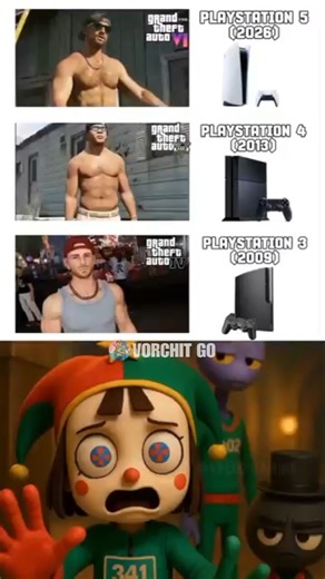 gta games ps3 vs ps4 vs ps5 comparison #gta #shorts