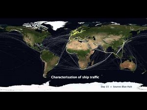 JRC reveals global traffic routes using LRIT ship tracking data