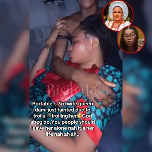 Olabisi Balogun on Instagram: "“Queen Dammy never fainted, it was all planned. After portable started dragging her last year and people were c*rsing her for dating him, she wanted everyone on her side again so she said we should post on the internet that she fainted. The plan was meant to continue for a while but after we got to the hospital that day and the doctor billed her 250k to begin treatment, she got up and said she was okay, because she couldn’t afford to pay it”_____#queendammy’s frien