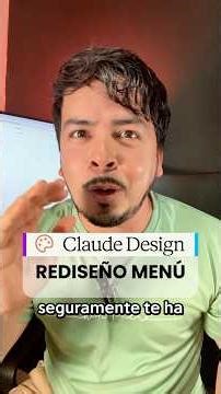 Rediseño de menú de restaurante con Claude design.