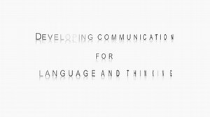 Teachers TV: Developing Communication for Language and Thinking