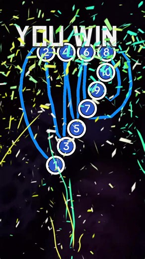 Соедините числа: маска с цифрой 7