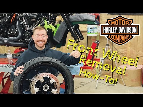 How to Remove & Install Front Wheel and Tire on a Harley Davidson Touring Bike