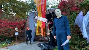 7.8K views · 91 reactions | Take a walk through this Lexington couple's haunted house, named Creepy’s Playhouse, on Halloween night. | Kentucky.com | Facebook