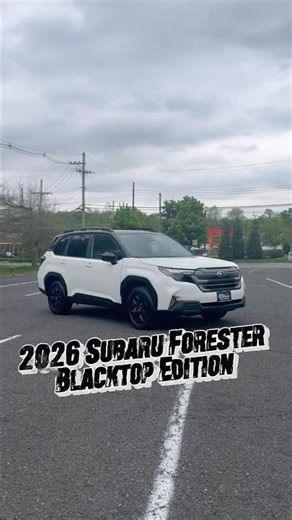 2026 Subaru Forester Custom Blacktop Edition!