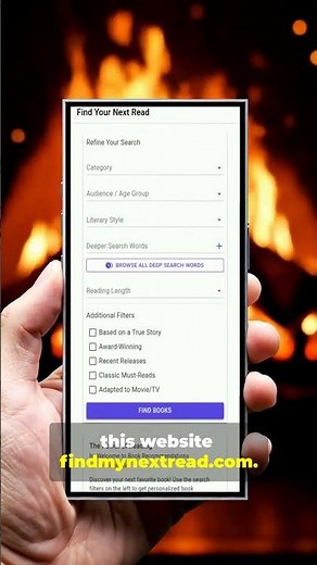 Book suggestions using AI with FindMyNextRead.com