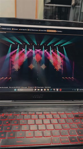 Yαѕѕιɴ✨ on Instagram: "3D and light designing in Grandma 2 ✨ Timecode TC of wish you were here 💡 #3d #3d_design #lightdesigning #grandma2onpc #grandma2 #timecode"