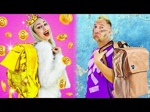 Budget vs Luxury vs Billionaire Life! School Edition