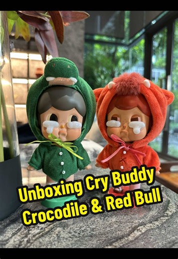 Unboxing Cry Buddy Zoo Collection: Crocodile & Red Bull