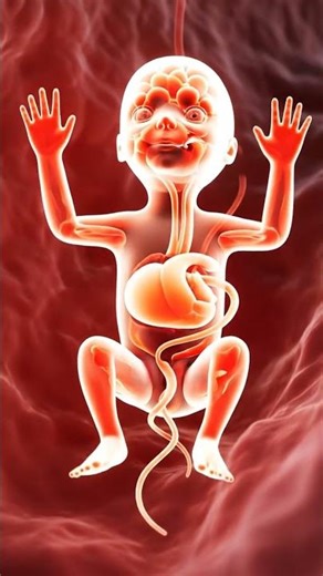 🧬 The Incredible Journey of Life: From Sperm to Baby Birth | Human Embryo 3D Animation #Shorts