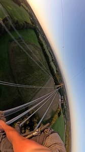 Walking the line between danger and beauty #powerlines #adrenalinejunkie #parkour #climbing #pylon | Irun Grid