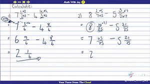 Subtracting fractions