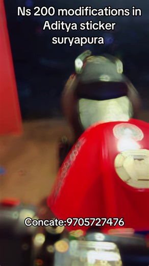 Ns 200 Modifications Showcase at Aditya Sticker Suryapura