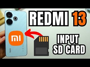 Redmi 13: Insert Memory Card