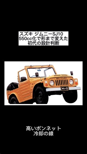 Suzuki Jimny SJ10: Design decisions of the first generation that even changed its shape to accomm...